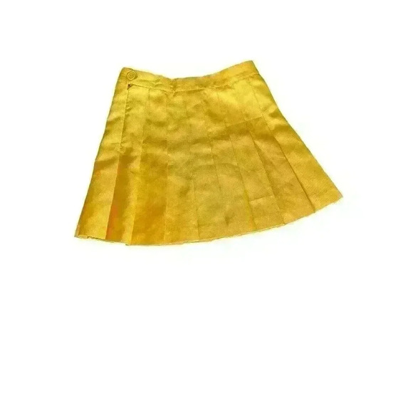 American Apparel Womens Gabardine Pleated Tennis Cheer Skirt Gold Size Small S - Picture 6 of 7